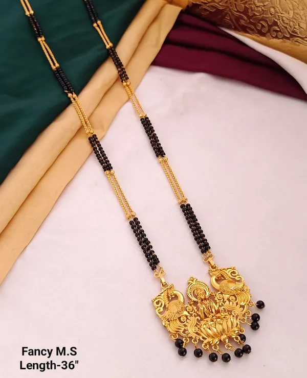 Traditional_Peacock_&_Lakshmi_Pendant_Long_Mangalsutra_–_36_Inch