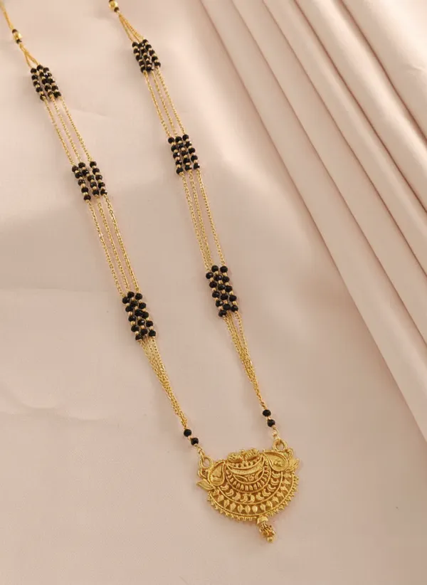 Traditional_Triple-Strand_Gold_Mangalsutra_with_Filigree_Pendant