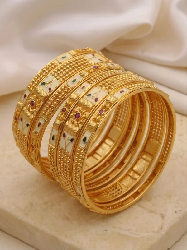VIHAL_JEWELLERY_Traditional_Gold_Plated_Meenakari_Bangle_Set_for_Women_(Pack_of_6)