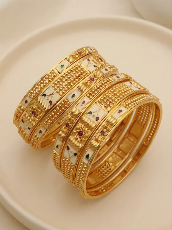 VIHAL_JEWELLERY_Traditional_Gold_Plated_Meenakari_Bangle_Set_for_Women_(Pack_of_6)