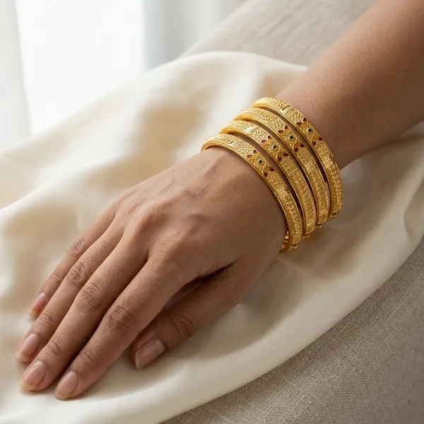 VIHAL_JEWELLERY_Traditional_Gold-Plated_Meenakari_Work_Bangles_for_Women_(Set_of_4)