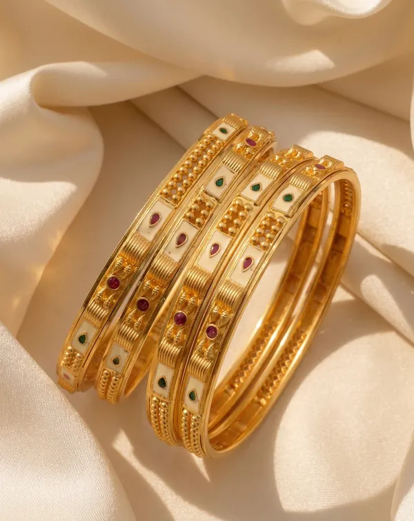 VIHAL_JEWELLERY_Traditional_Gold-Plated_Meenakari_Work_Bangles_with_Ruby_and_Emerald_Stone_Accents_(Set_of_4)