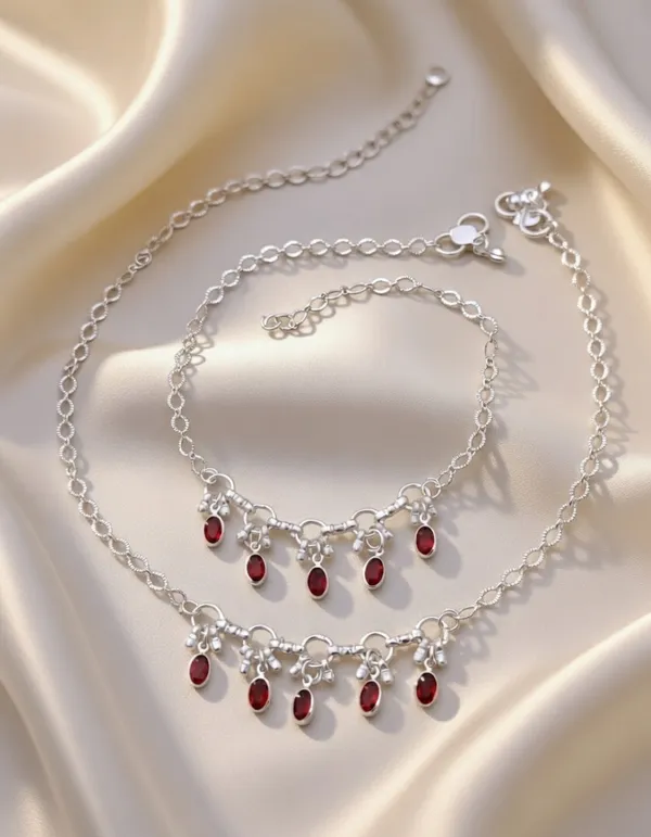 Vihal_Jewellery_Traditional_Silver-Plated_Bridal_Payal_with_Ruby_Red_Stones_–_Ethnic_Adjustable_Anklets_for_Women_(Set_of_2)