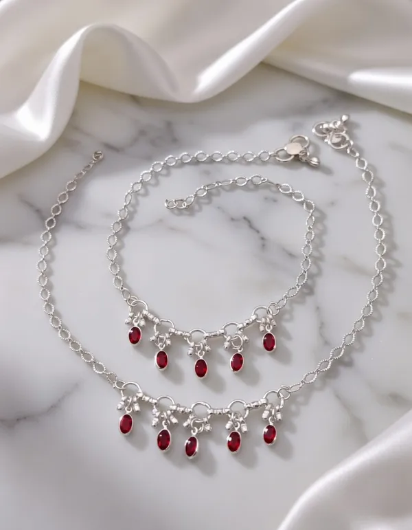 Vihal_Jewellery_Traditional_Silver-Plated_Bridal_Payal_with_Ruby_Red_Stones_–_Ethnic_Adjustable_Anklets_for_Women_(Set_of_2)