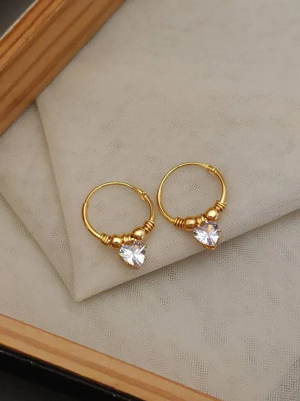 Dainty_Gold-Plated_Bali_Earrings_with_CZ_Solitaire_Drop
