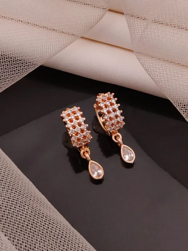Rose_Gold_plated_Bali_Earrings_combo_of_3_Pairs