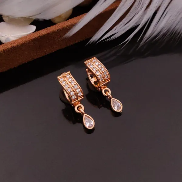 Rose_Gold_plated_Bali_Earrings_combo_of_3_Pairs