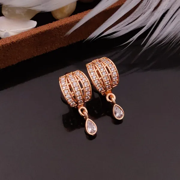 Rose_Gold_plated_Bali_Earrings_combo_of_3_Pairs