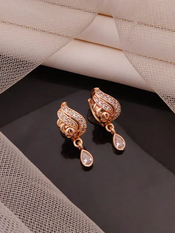 Rose_Gold_plated_Bali_Earrings_combo_of_3_Pairs