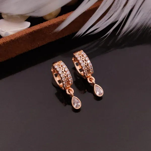 Rose_Gold_plated_Bali_Earrings_combo_of_3_Pairs