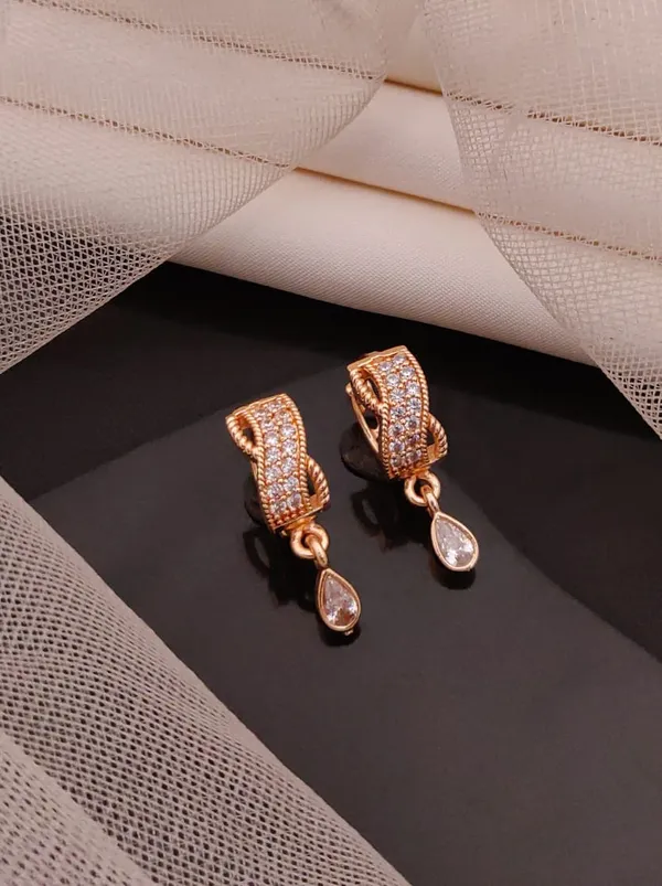 Rose_Gold_plated_Bali_Earrings_combo_of_3_Pairs
