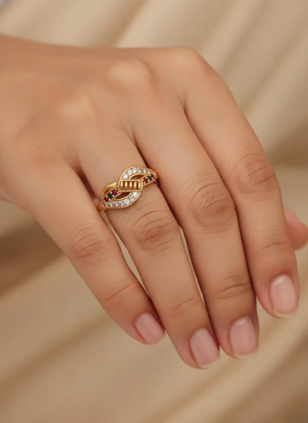 3_Pcs_Of_High_Gold_Plated_Akriti_Adjustable_diamond_rings_for_women