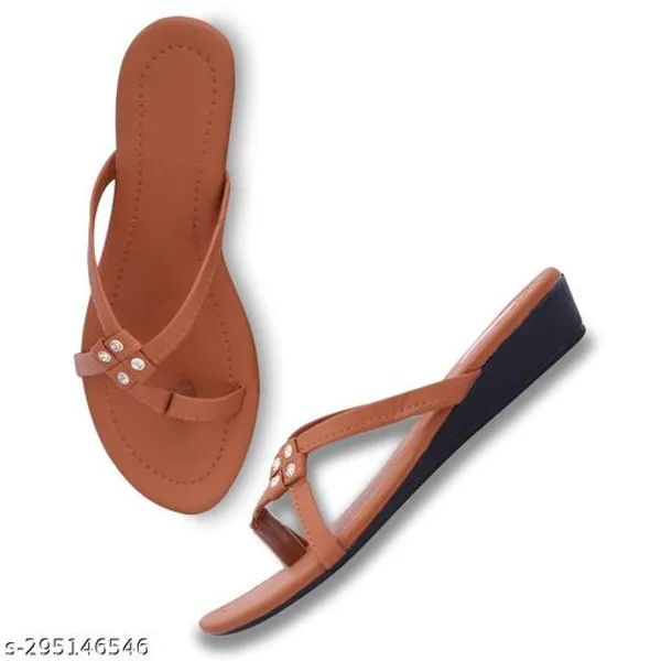 Brown_Knot_Slipper_Synthetic_Slipper_For_Women