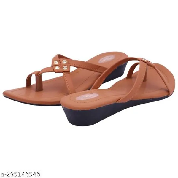 Brown_Knot_Slipper_Synthetic_Slipper_For_Women