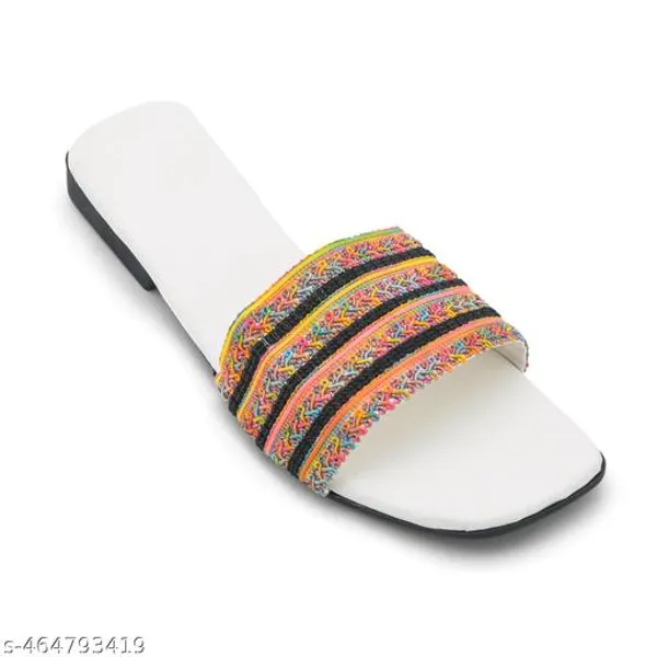 White_Embroidered_Synthetic_Flats_Chappal_For_Women