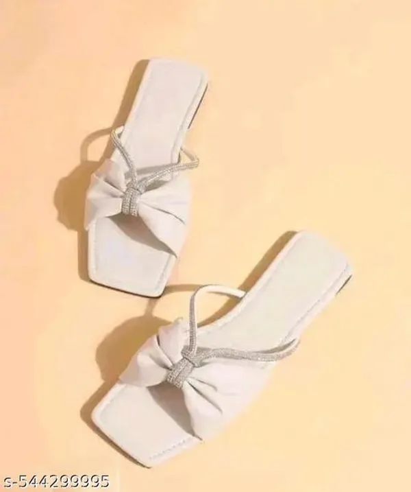 Cream_Pretty_Platform_Synthetic_Flats_For_Women