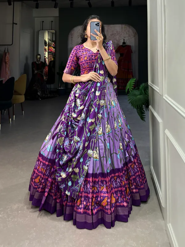 Luvender_Premium_&_Elegant_Dola_Silk_Lehenga_Choli_For_Women