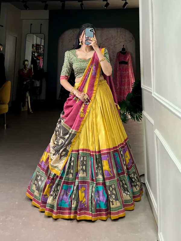 Yellow_Premium_&_Elegant_Dola_Silk_Lehenga_Choli_For_Women