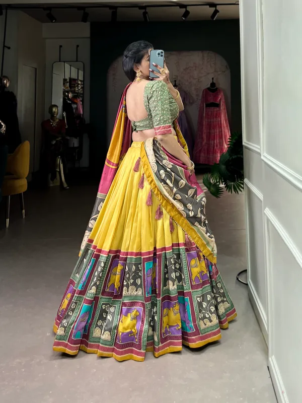 Yellow_Premium_&_Elegant_Dola_Silk_Lehenga_Choli_For_Women