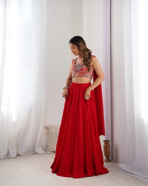 Red_Premium_&_Elegant_Georgette_Lehenga_Choli_For_Women