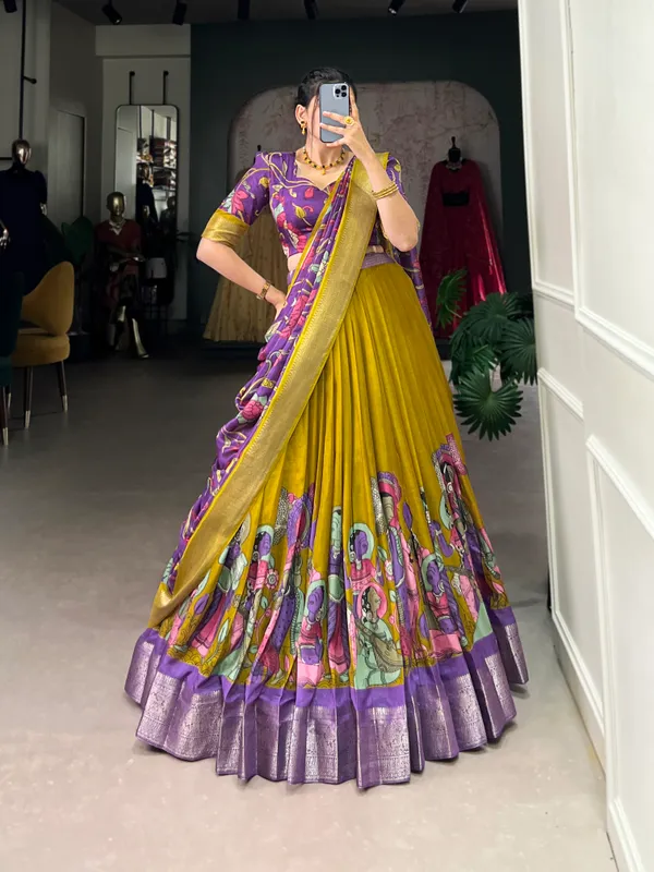 Yellow_Premium_&_Elegant_Dola_Silk_Lehenga_Choli_For_Women