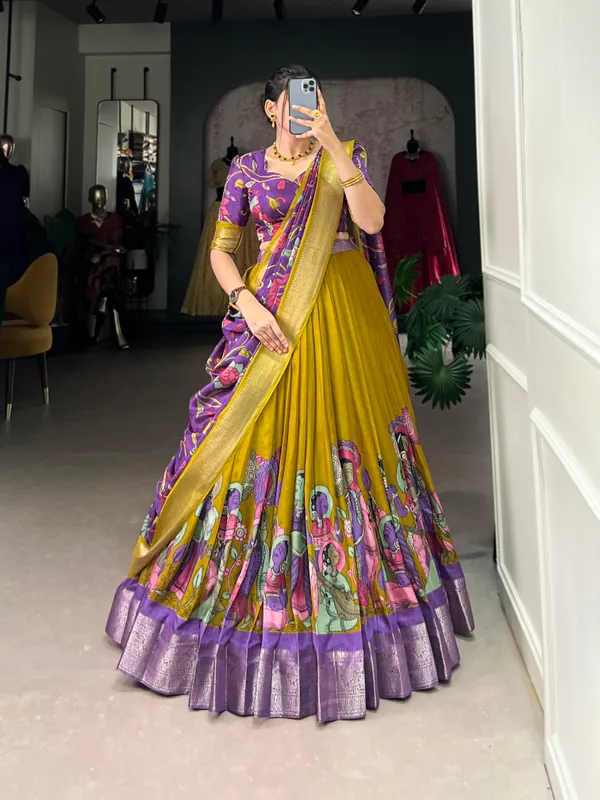 Yellow_Premium_&_Elegant_Dola_Silk_Lehenga_Choli_For_Women
