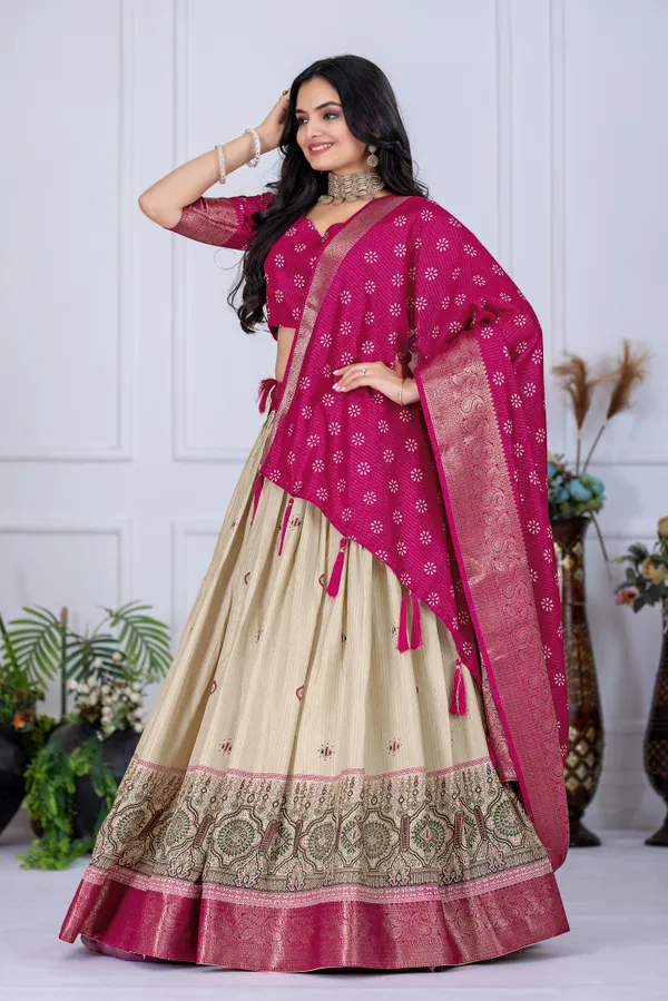 Pink_With_Presenting_a_perfectly_blended_Tussar_silk_lehenga_for_festive_season_to_charm_your_look