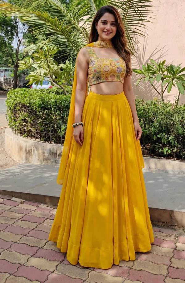 Pure_Soft_Fox_Georgette_Most_Trendy_Padding_Fabric_Fully_Flair_Lehenga,With_Duppta_Set