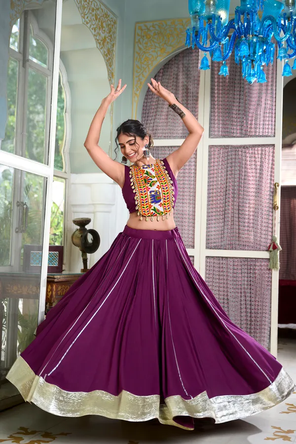 Wine_Premium_&_Elegant_Rayon_Lehenga_Choli_For_Women