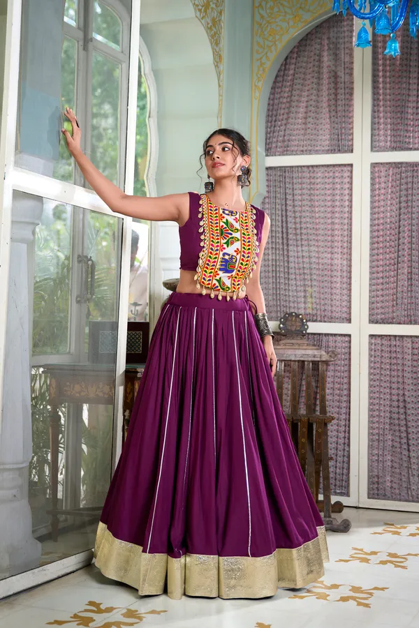 Wine_Premium_&_Elegant_Rayon_Lehenga_Choli_For_Women