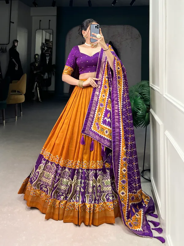 Yellow_Premium_&_Elegant_Dola_Silk_Lehenga_Choli_For_Women