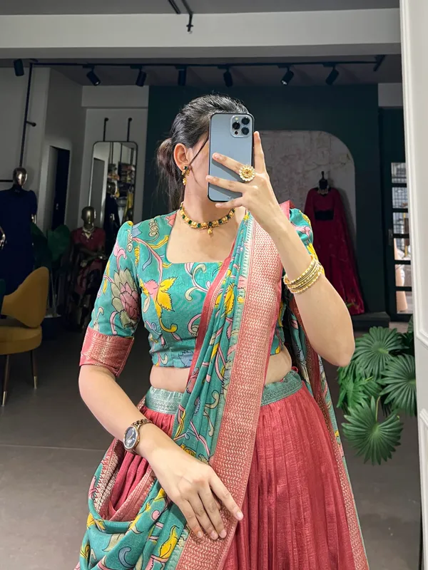 Red_Premium_&_Elegant_Dola_Silk_Lehenga_Choli_For_Women