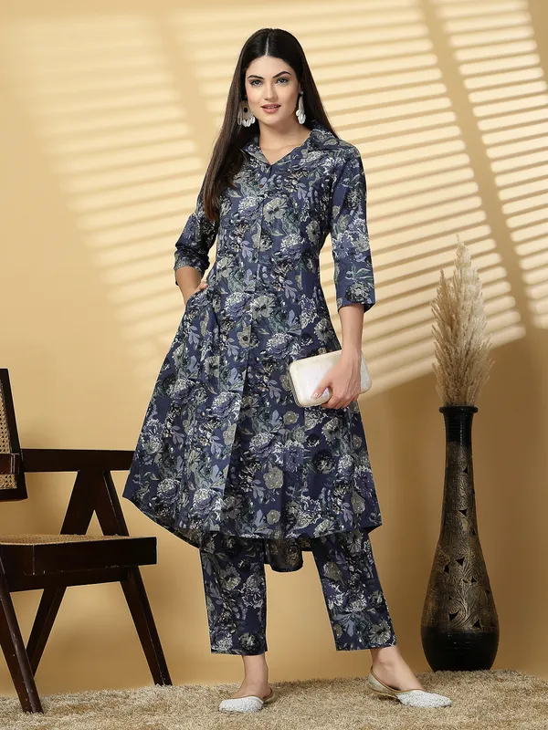 Dark_Grey_Pure_Cotton_Floral_A-Line_Printed_Salwar_Suit_Set