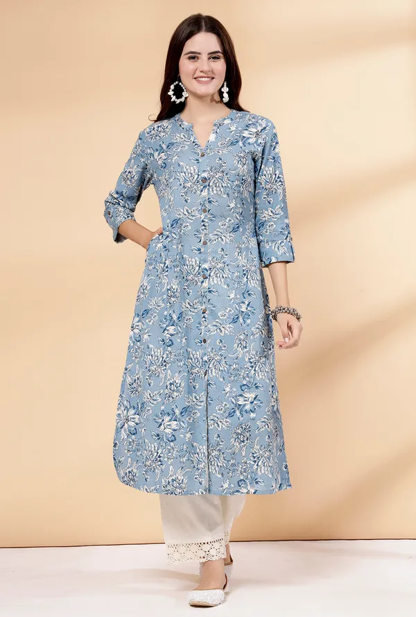 Blue_Cotton_Floral_Print_A-Line_Regular_Kurta_for_Women