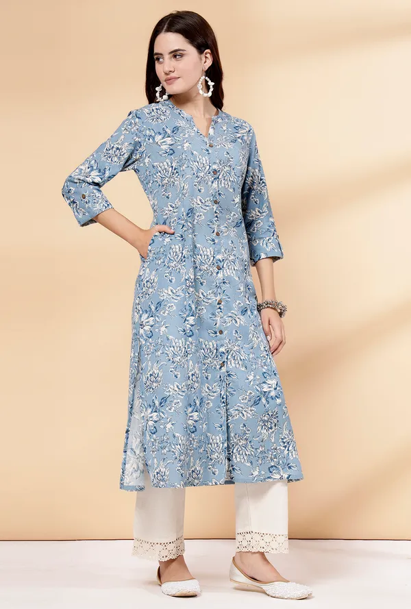 Blue_Cotton_Floral_Print_A-Line_Regular_Kurta_for_Women