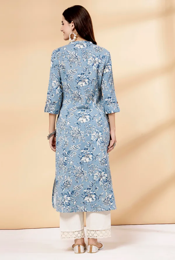 Blue_Cotton_Floral_Print_A-Line_Regular_Kurta_for_Women