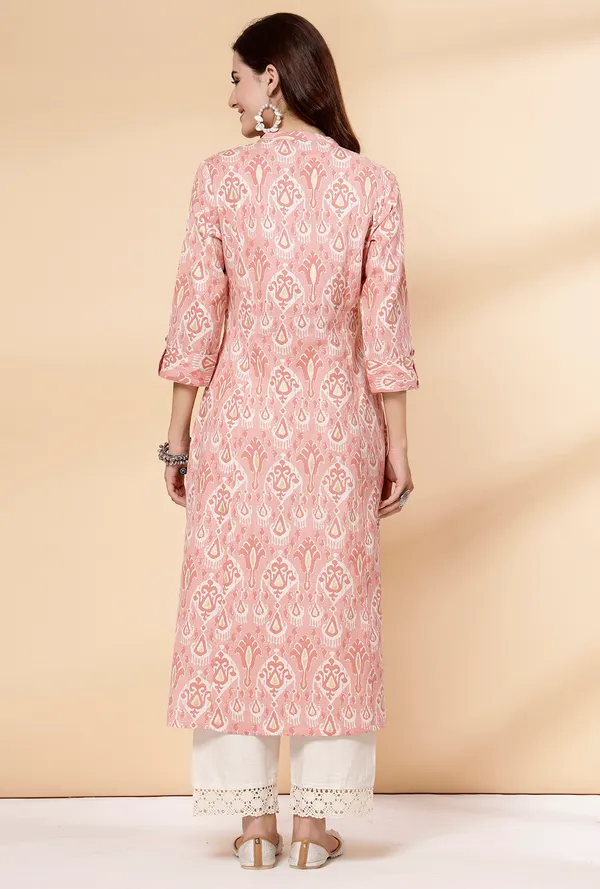 Peach_Cotton_Floral_Print_A-Line_Regular_Kurta_for_Women