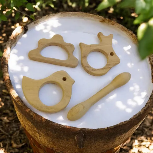 Pack_of_4_Neem_Wooden_Teethers_For_Babies_of_Age_0_To_3_Years|_Dumbbell,_Dove,_Cloud_&_Rabbit_Shapes