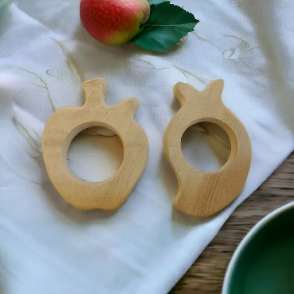 Beautiful_Neem_Wooden_Teethers-_Apple_&_Mango_Shapes