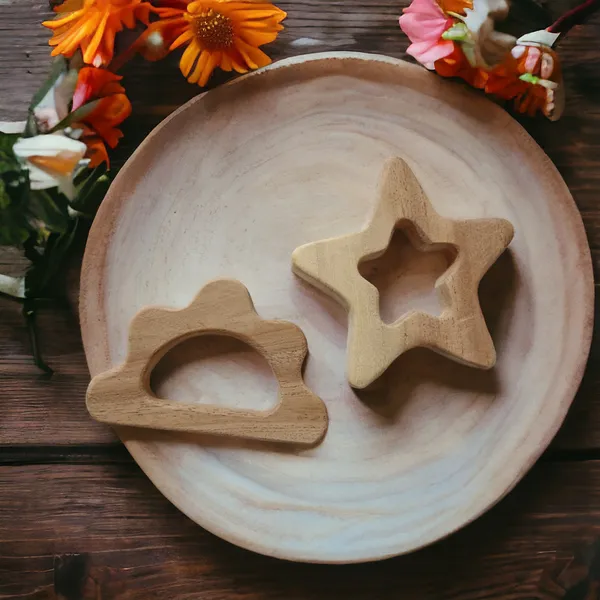 Set_of_2_Organic_Neem_Wooden_Teethers-_Star_&_Cloud_Shapes