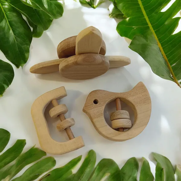 Neem_Wooden_Flower_Tumbler,_Dove_&_C_Shape_Rattles_for_Sensory_Development