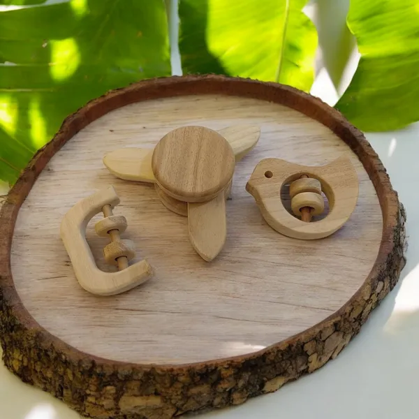 Neem_Wooden_Flower_Tumbler,_Dove_&_C_Shape_Rattles_for_Sensory_Development
