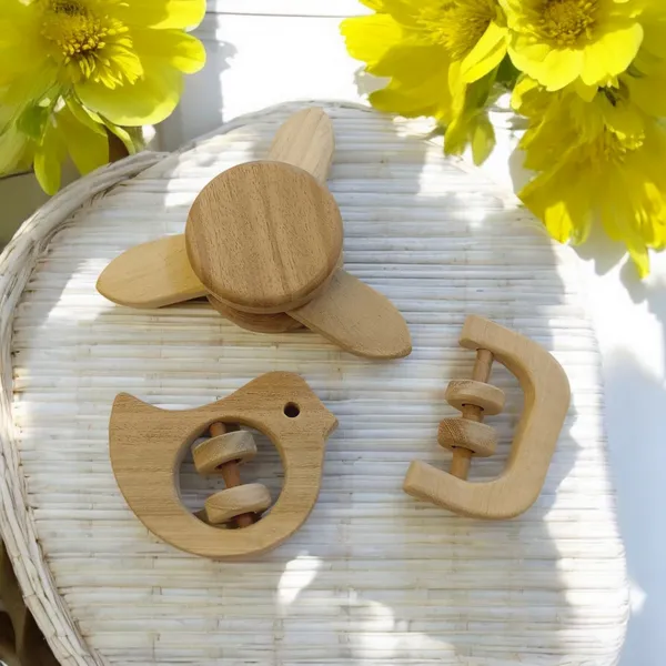 Neem_Wooden_Flower_Tumbler,_Dove_&_C_Shape_Rattles_for_Sensory_Development