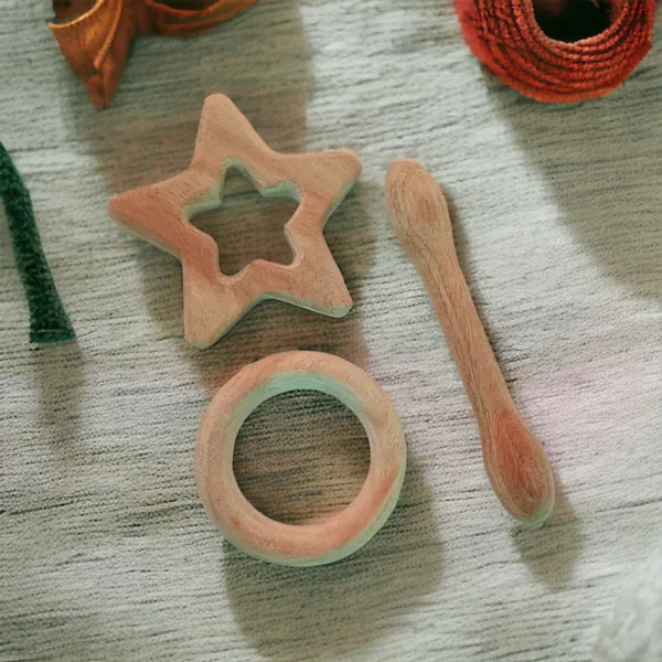 Organic_Neem_Wooden_Teething_Toys_of_Shapes_Star,_Dumbbell_and_Ring