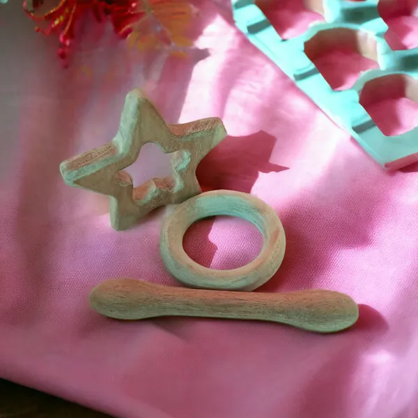 Organic_Neem_Wooden_Teething_Toys_of_Shapes_Star,_Dumbbell_and_Ring