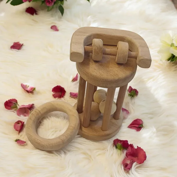 Organic_Neem_Wooden_Tumbler,_C_Shaped_Rattle_&_Ring_Teether