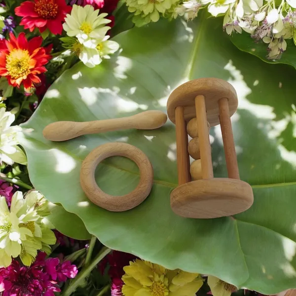 Combo_of_Neem_Wooden_Tumbler_Rattle_&_Teethers_of_Shapes_-_Dumbbell_&_Ring