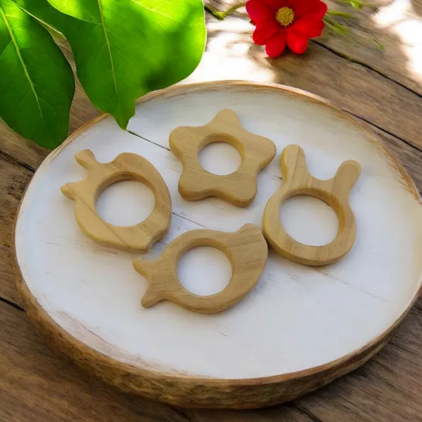 100%_Pure_Neem_Wooden_Teethers_For_Babies_Of_Age_0_To_3_Years_|_Apple,_Mango,_Flower_&_Bunny_Shapes