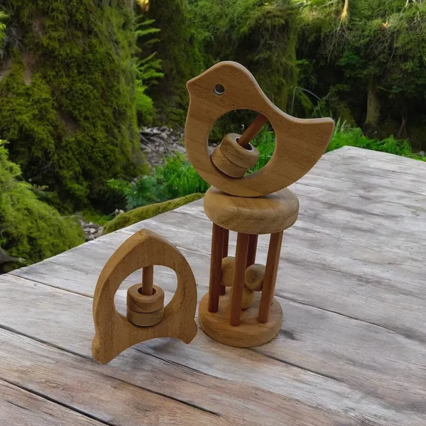 Neem_Wooden_Tumbler,_Dove_&_Rocket_Shaped_Rattle