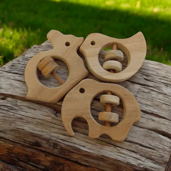 Anti_Bacterial__Neem_Wooden_Rattles_For_Babies_of_Age_0_To_3_Years_|_Dove,_Rabbit_&_Elephant_Shapes